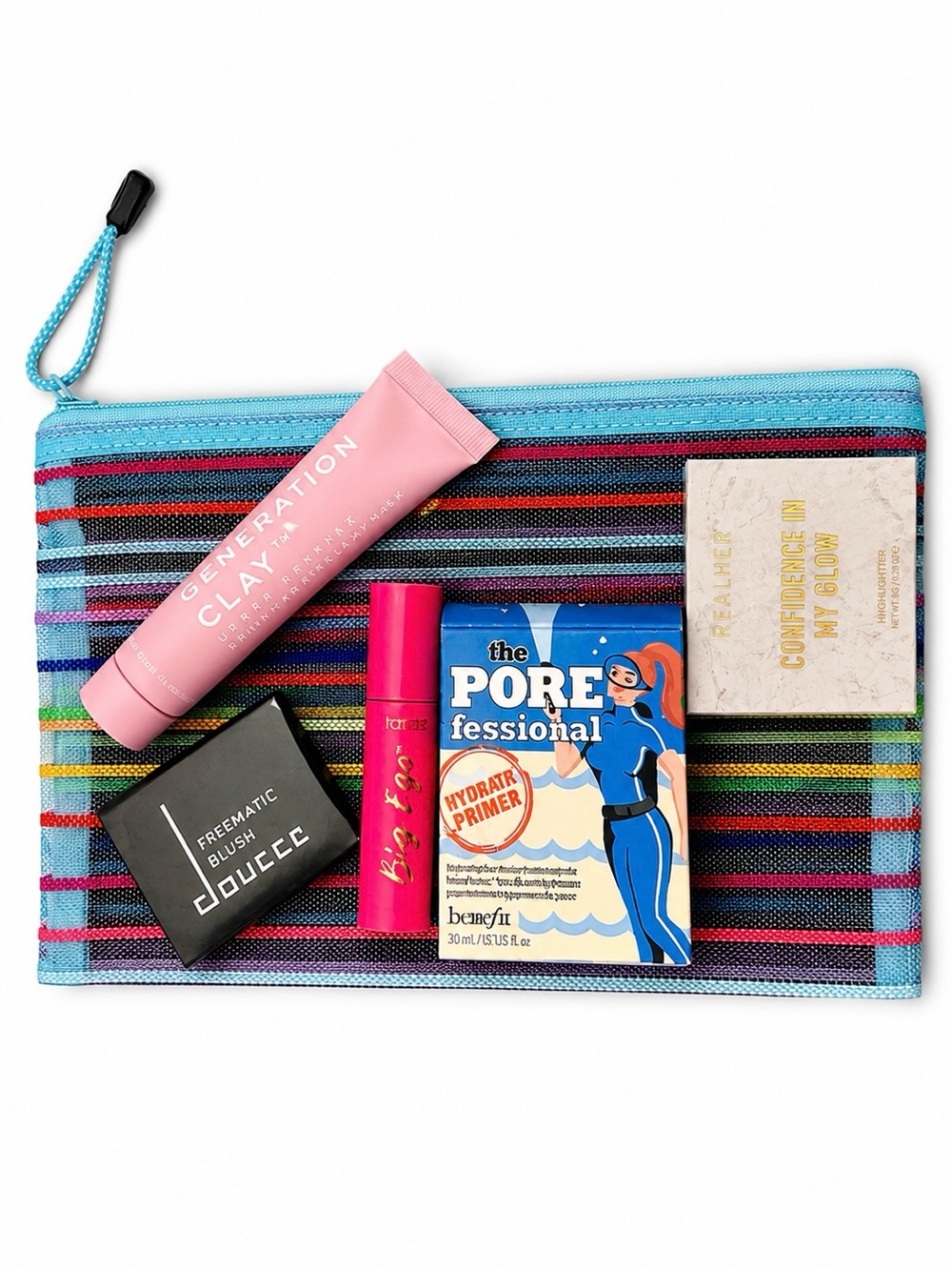 Makeup & Cosmetic Bag Bundle Benefit, Tarte, REALHER, Generation Clay & Doucce